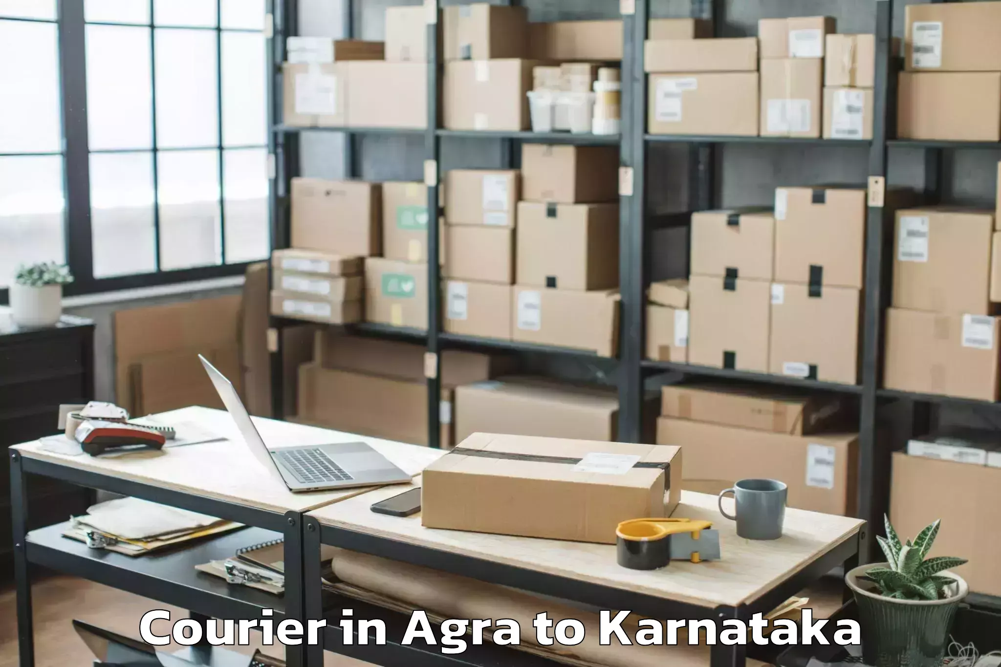 Agra to Royal Meenakshi Mall Courier